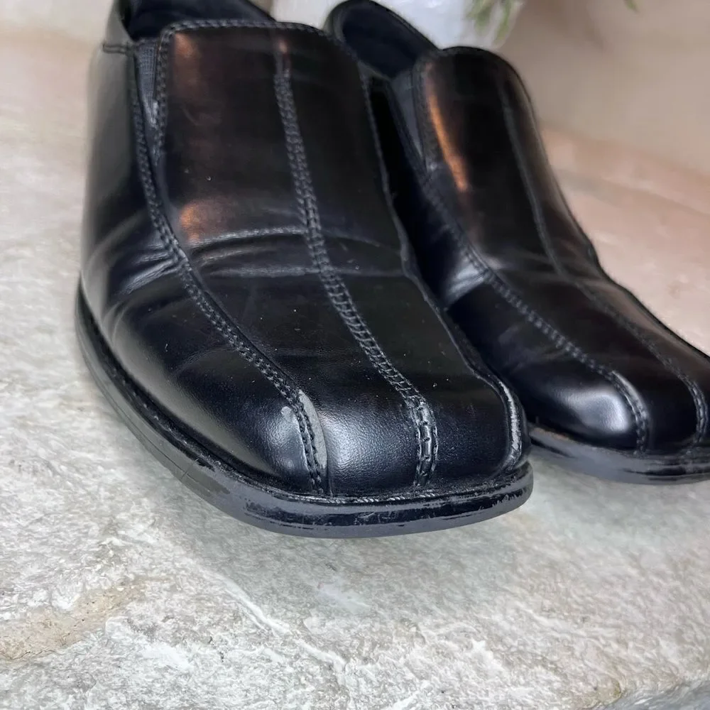 Stacy Adams black dress loafers sz 4